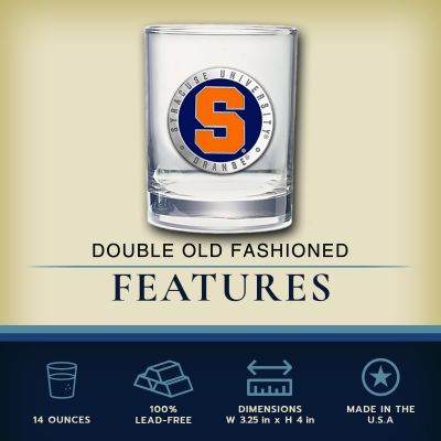 Syracuse University Orange - Double Old Fashioned Glass