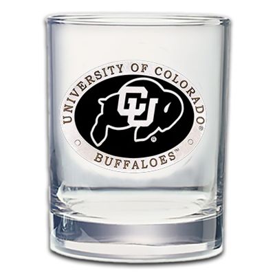 Colorado Buffaloes Double Old Fashioned Glass