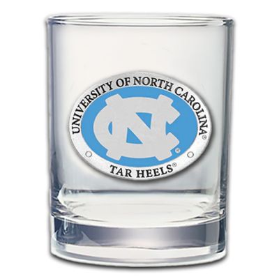 North Carolina Tarheels - Double Old Fashioned Glass