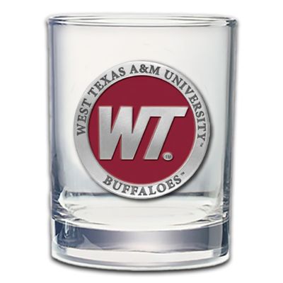 West Texas A&M University Buffaloes  - Double Old Fashioned Glass