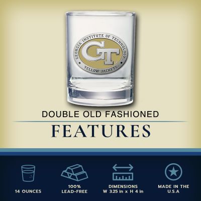 Georgia Tech - Double Old Fashioned Glass