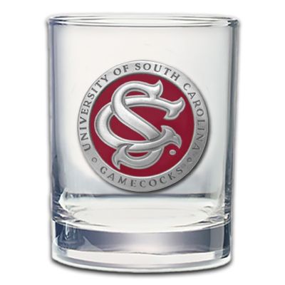 South Carolina Gamecocks SC Logo - Double Old Fashioned Glass
