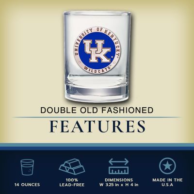 University of Kentucky - Double Old Fashioned Glass