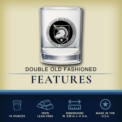 US Military Academy - Double Old Fashioned Glass