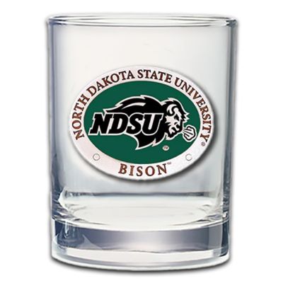 North Dakota State Bison - Double Old Fashioned Glass