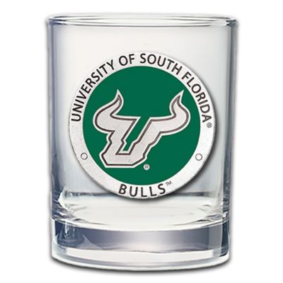 University of South Florida Bulls - Double Old Fashioned Glass