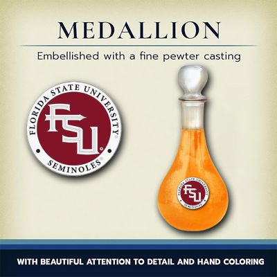 Florida State University Wine Decanter with Pewter Medallion