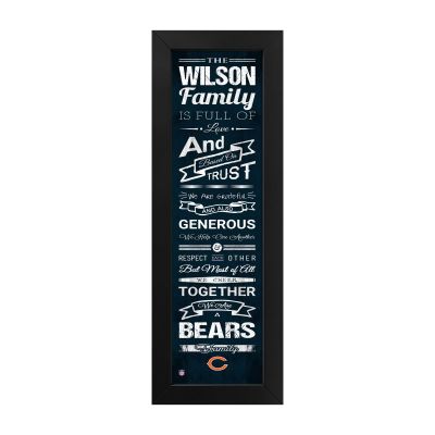 Chicago Bears Custom Print Family Cheer Wall Art