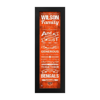Cincinnati Bengals Custom Print Family Cheer Wall Art