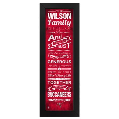 Tampa Bay Buccaneers Custom Print Family Cheer Wall Art
