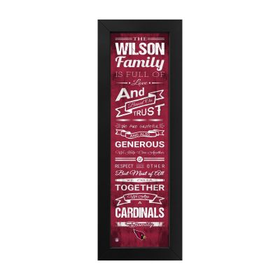 Arizona Cardinals Custom Print Family Cheer Wall Art