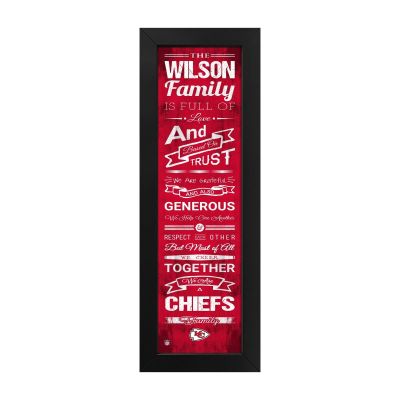 Kansas City Chiefs Custom Print Family Cheer Wall Art