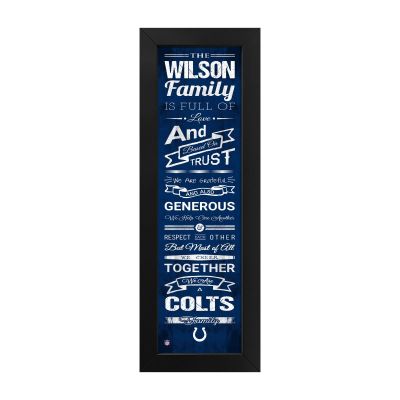 Indianapolis Colts Custom Print Family Cheer Wall Art