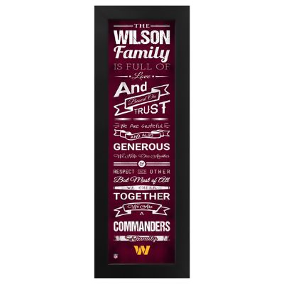 Washington Commanders Custom Print Family Cheer Wall Art
