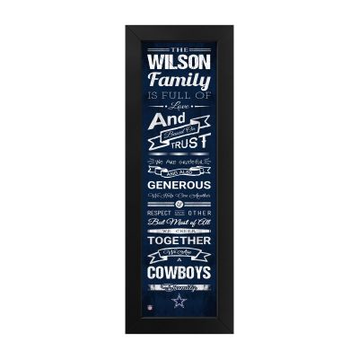 Dallas Cowboys Custom Print Family Cheer Wall Art