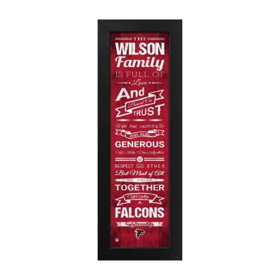 Atlanta Falcons Custom Print Family Cheer Wall Art