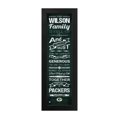 Green Bay Packers Custom Print Family Cheer Wall Art
