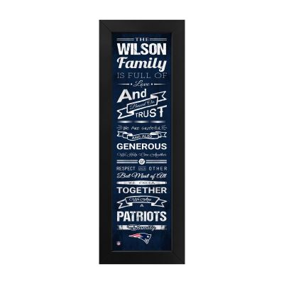 New England Patriots Custom Print Family Cheer Wall Art