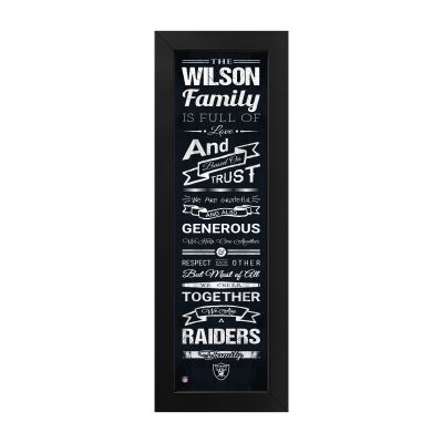 Las Vegas Raiders Custom Print Family Cheer Wall Art