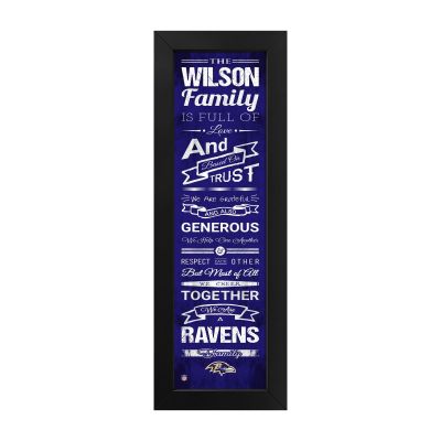 Baltimore Ravens Custom Print Family Cheer Wall Art