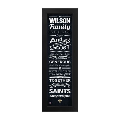 New Orleans Saints Custom Print Family Cheer Wall Art