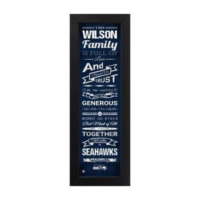 Seattle Seahawks Custom Print Family Cheer Wall Art