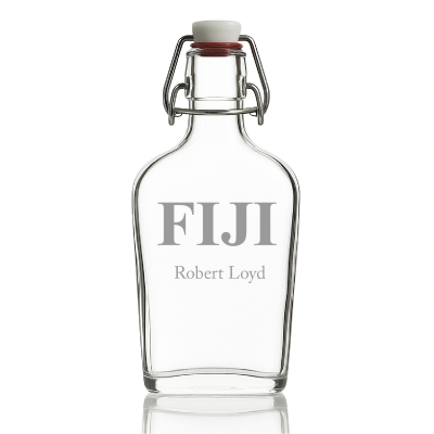 Custom Engraved Phi Gamma Delta - Personalized Whiskey Glass Flask - Swing Top