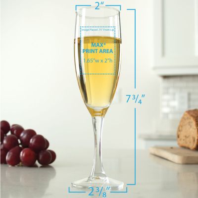 Add Your Logo - Add Your Brand - Custom Personalized Champagne Flute