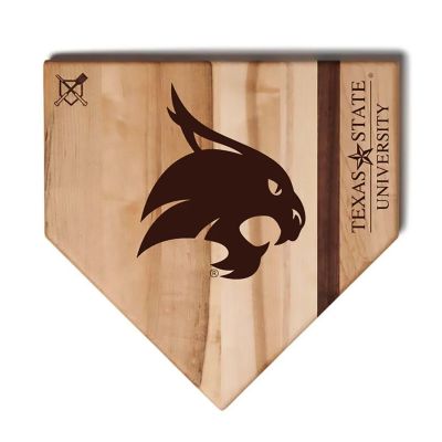 Texas State Bobcats Baseball Home Plate Cutting Board
