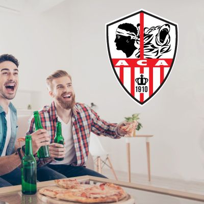 Soccer Wall Decals - Ligue 1 France Soccer Team Logos - SC Ajaccio