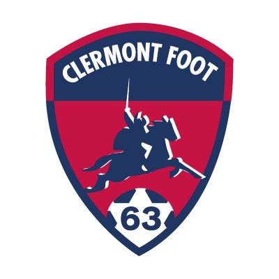 Soccer Wall Decals - Ligue 1 France Soccer Team Logos - Clermont Foot