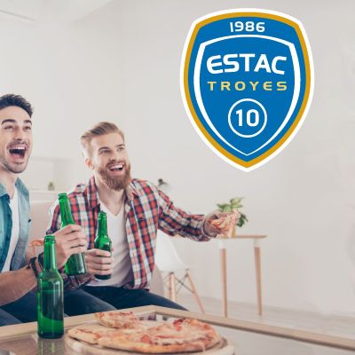 Soccer Wall Decals - Ligue 1 France Soccer Team Logos - ES Troyes