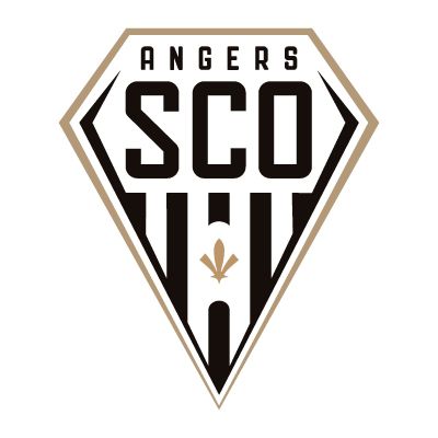 Soccer Wall Decals - Ligue 1 France Soccer Team Logos - Angers SCO