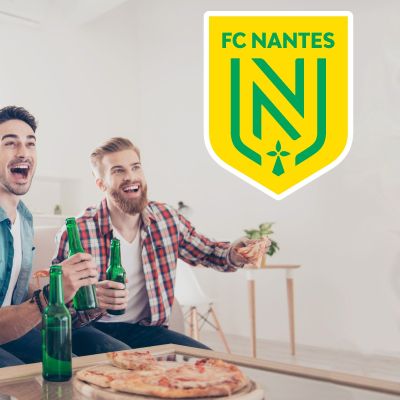 Soccer Wall Decals - Ligue 1 France Soccer Team Logos - FC Nantes