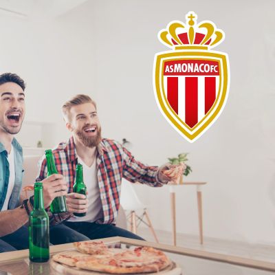Soccer Wall Decals - Ligue 1 France Soccer Team Logos - AS Monaco FC