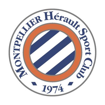 Soccer Wall Decals - Ligue 1 France Soccer Team Logos - Montpellier HSC