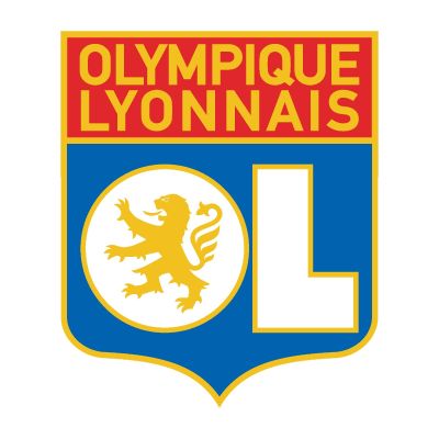 Soccer Wall Decals - Ligue 1 France Soccer Team Logos - Olympique Lyonnais