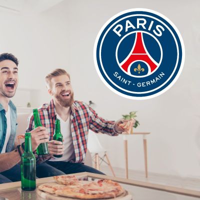 Soccer Wall Decals - Ligue 1 France Soccer Team Logos - Paris-Saint Germain FC
