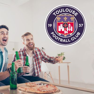 Soccer Wall Decals - Ligue 1 France Soccer Team Logos - Toulouse FC