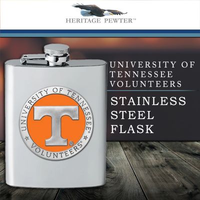 University of Tennessee Volunteers - Stainless Steel Flask