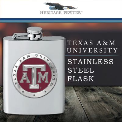 Texas A&M - Stainless Steel Flask