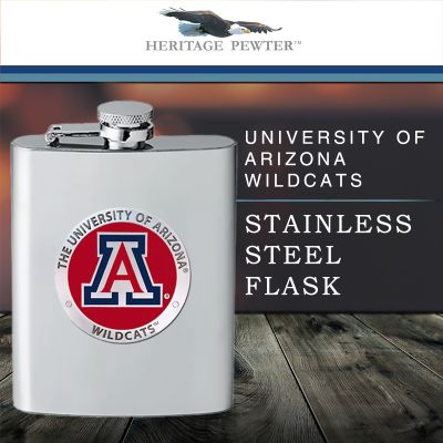 University of Arizona Wildcats Stainless Steel Flask