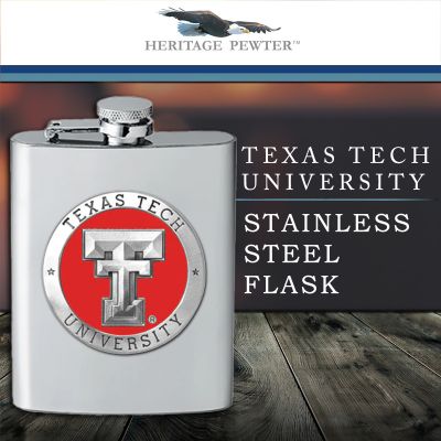 Texas Tech - Stainless Steel Flask