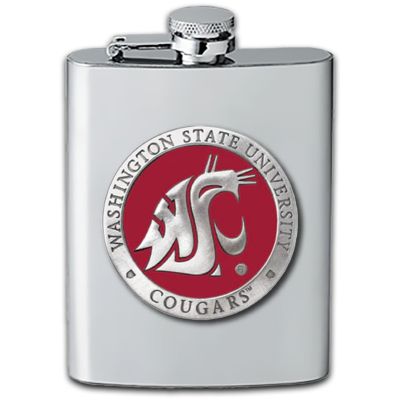 Washington State University Cougars  - Stainless Steel Flask