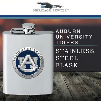 Auburn University Tigers Stainless Steel Flask