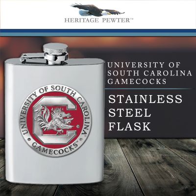 University of South Carolina Gamecocks - Stainless Steel Flask