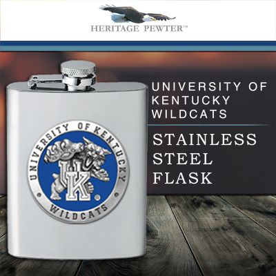 University of Kentucky Wildcats - Stainless Steel Flask