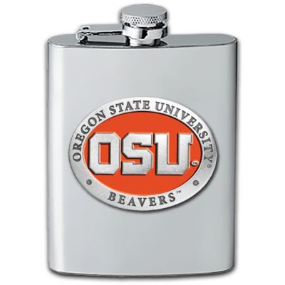 Oregon State University Beavers - Stainless Steel Flask