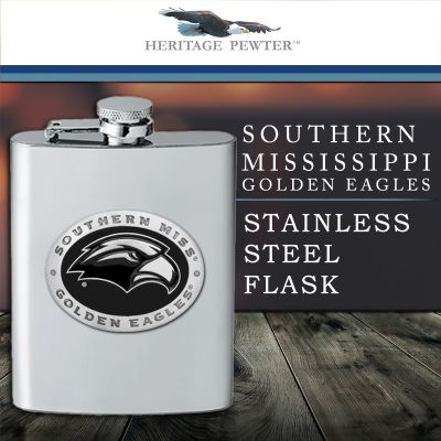 Southern Miss Golden Eagles - Stainless Steel Flask