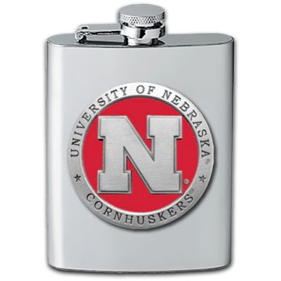University of Nebraska Cornhuskers - Stainless Steel Flask